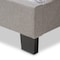 Baxton Studio Lexi Modern Light Grey Upholstered Queen Size Bed 136-7440 - alternate 8